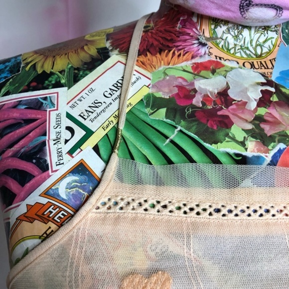 Anthro Eloise Apricot Mesh Lace Camisole T Back - Picture 5 of 9